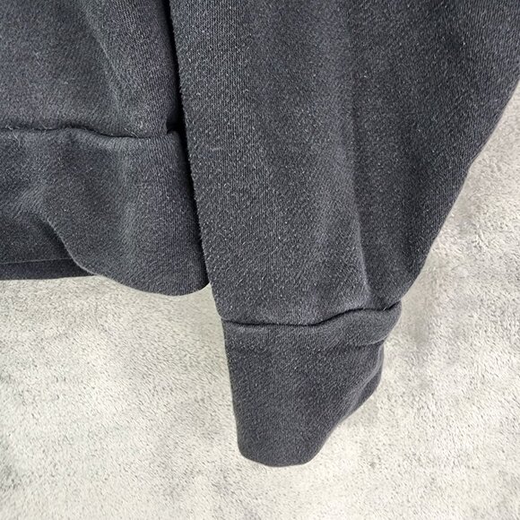 Womens Black The North Face Pullover Crop Sweatshirt 1/4 Zip Long Sleeve Size L - Picture 3 of 10